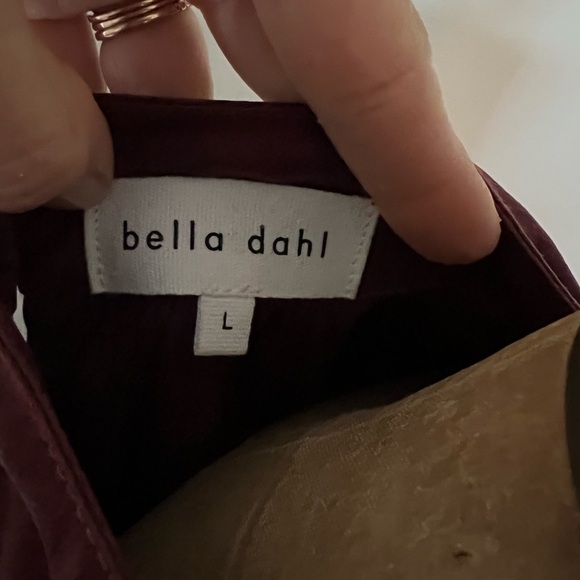 Anthropologie Bella Dahl wild berry color tie dye blouse size large - Picture 6 of 6